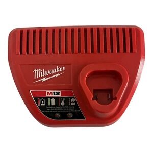 Milwaukee 12V LI-ION Battery Charger Red M12 Tested Works